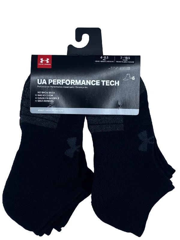 Under Armour Performance Tech No Show Socks Black U6765C6 001