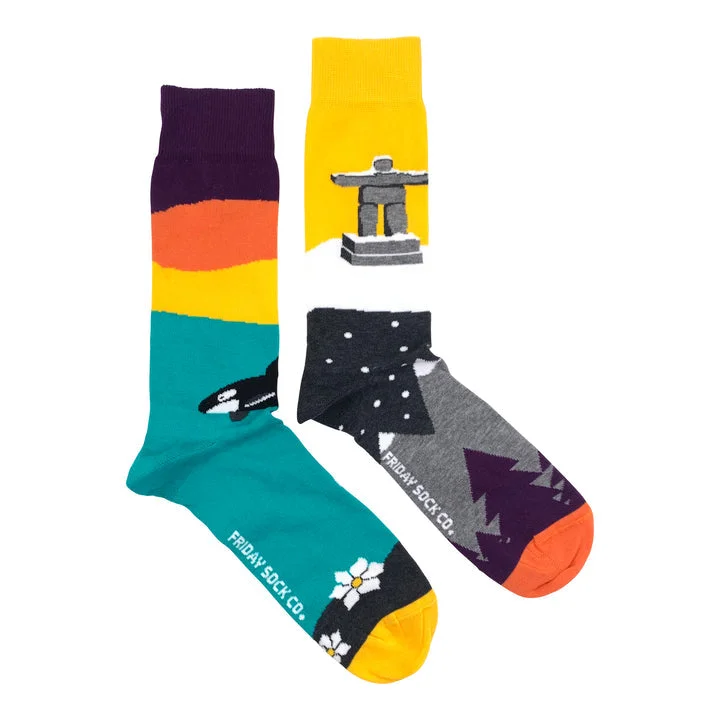 "West Coast" Landscape Cotton Socks by Friday Sox Co