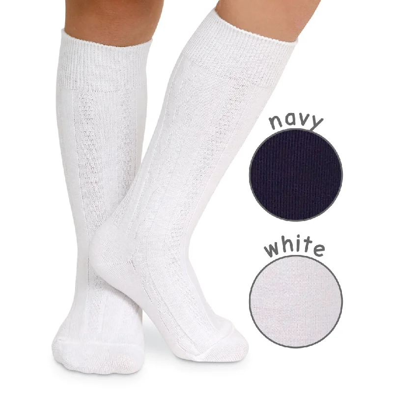 Women's Classic Cable Knee High Socks 1625