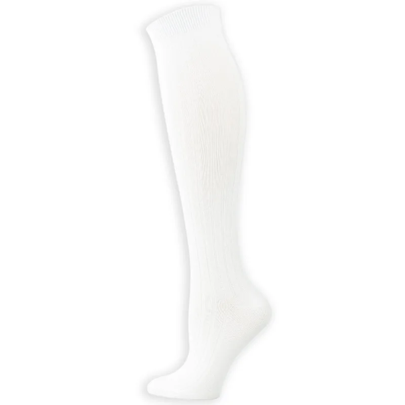 Women and Girls Wide Rib Knee High Socks 01438