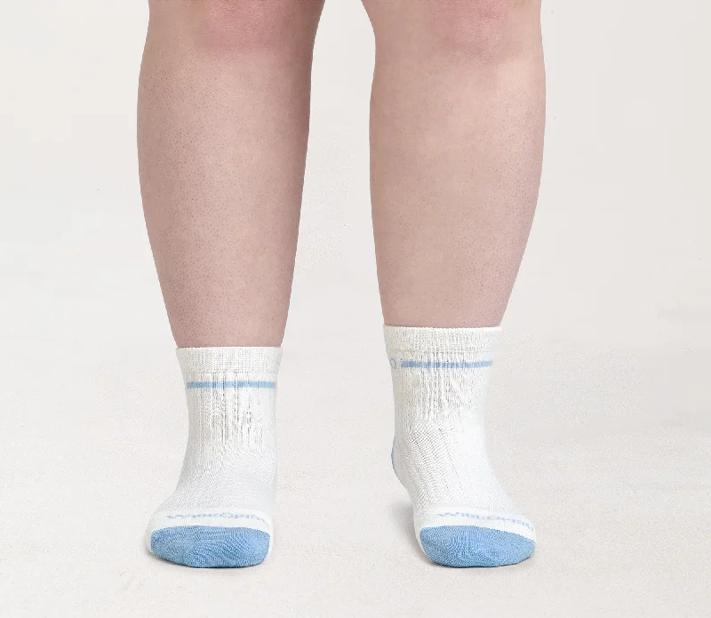 Women’s Single Stripe Cushioned Quarter Socks