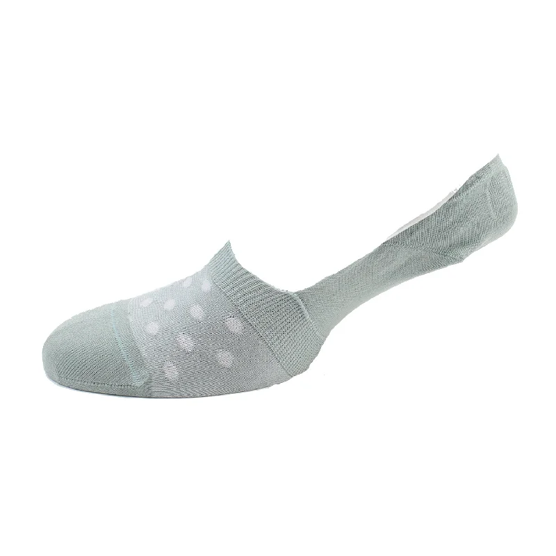 Women's Spotty Mercerised Cotton Invisible Socks